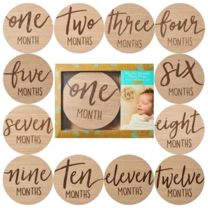 Wooden Baby Milestone Set