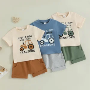 Toddler Boy Summer Shorts Set