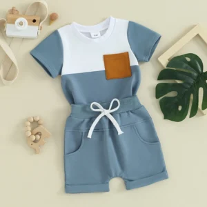 Boy Summer Shorts Set