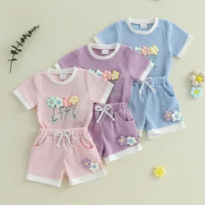 Toddler Girl Summer Shorts Outfit