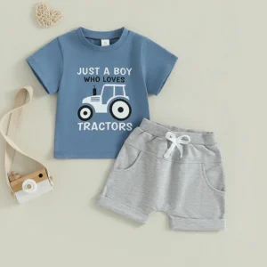 Toddler Boy Summer Shorts Outfit