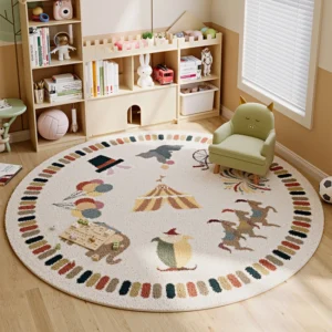 Children Room Round Area Rug