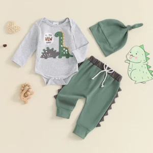 Baby Boys Dinosaur Print Outfit