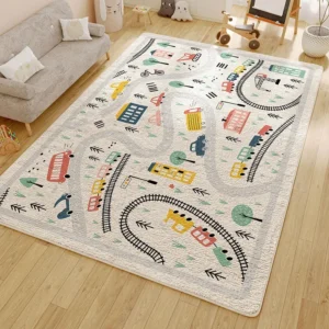 Nordic Decorative Non Slip Washable Rug Washable