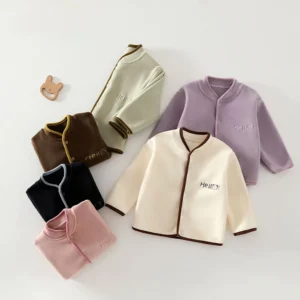 Autumn Kids  Fleece Cardigan Jacket