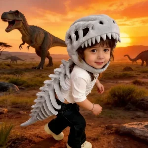 New Dinosaur Skeleton Halloween Costume