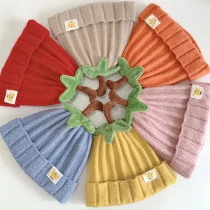 Baby Pumpkin Knitted Beanie Hat