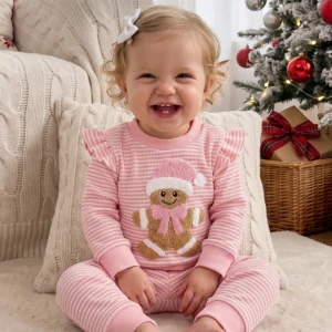 Girls Gingerbread Christmas Outfit