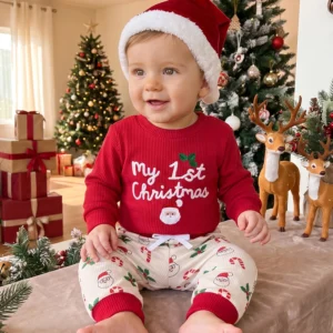 Baby Boy Christmas Outfit